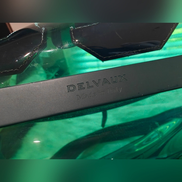 DELVAUX Brillant Handbag The Hero 1829 Green PVC - Picture 5 of 7